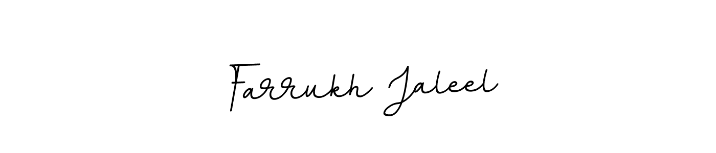 Similarly BallpointsItalic-DORy9 is the best handwritten signature design. Signature creator online .You can use it as an online autograph creator for name Farrukh Jaleel. Farrukh Jaleel signature style 11 images and pictures png