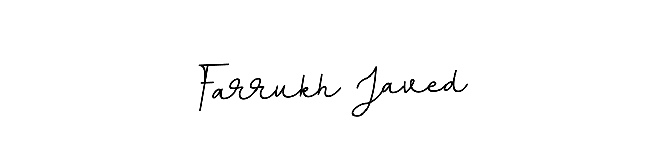 Use a signature maker to create a handwritten signature online. With this signature software, you can design (BallpointsItalic-DORy9) your own signature for name Farrukh Javed. Farrukh Javed signature style 11 images and pictures png