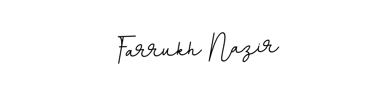 Design your own signature with our free online signature maker. With this signature software, you can create a handwritten (BallpointsItalic-DORy9) signature for name Farrukh Nazir. Farrukh Nazir signature style 11 images and pictures png