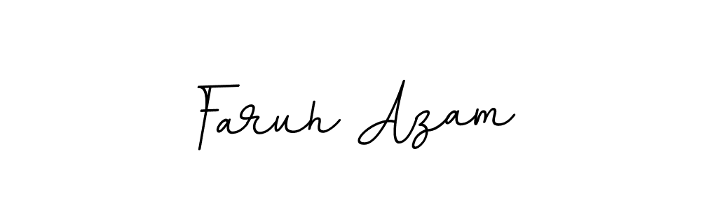 Design your own signature with our free online signature maker. With this signature software, you can create a handwritten (BallpointsItalic-DORy9) signature for name Faruh Azam. Faruh Azam signature style 11 images and pictures png