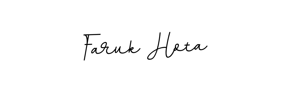 How to make Faruk Hota signature? BallpointsItalic-DORy9 is a professional autograph style. Create handwritten signature for Faruk Hota name. Faruk Hota signature style 11 images and pictures png