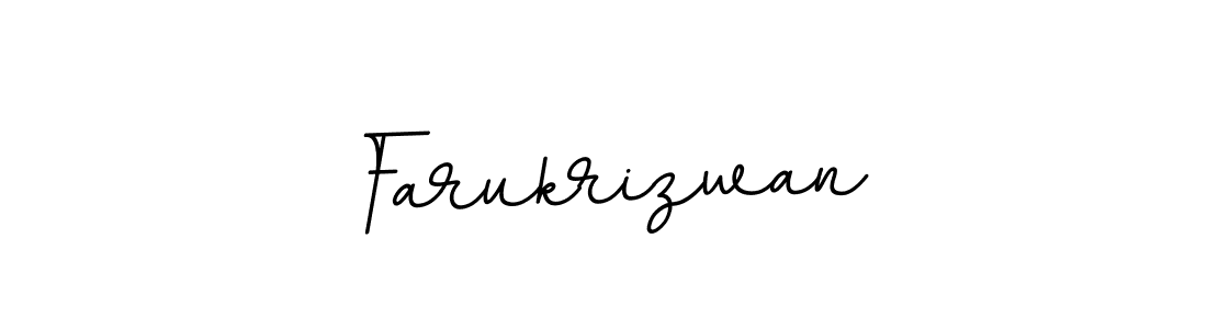 Design your own signature with our free online signature maker. With this signature software, you can create a handwritten (BallpointsItalic-DORy9) signature for name Farukrizwan. Farukrizwan signature style 11 images and pictures png