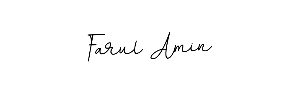 How to make Farul Amin name signature. Use BallpointsItalic-DORy9 style for creating short signs online. This is the latest handwritten sign. Farul Amin signature style 11 images and pictures png
