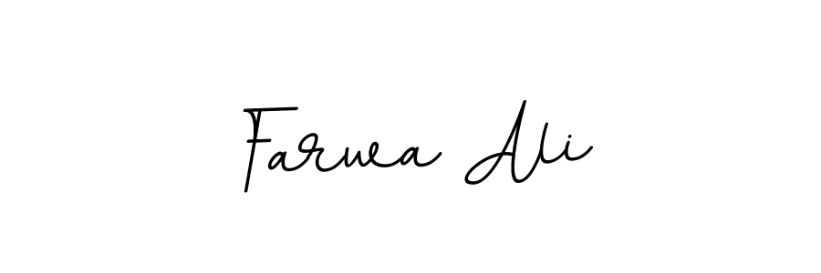 Create a beautiful signature design for name Farwa Ali. With this signature (BallpointsItalic-DORy9) fonts, you can make a handwritten signature for free. Farwa Ali signature style 11 images and pictures png