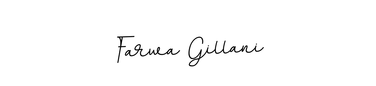 Use a signature maker to create a handwritten signature online. With this signature software, you can design (BallpointsItalic-DORy9) your own signature for name Farwa Gillani. Farwa Gillani signature style 11 images and pictures png