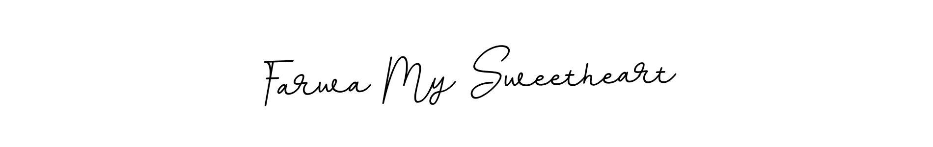 This is the best signature style for the Farwa My Sweetheart name. Also you like these signature font (BallpointsItalic-DORy9). Mix name signature. Farwa My Sweetheart signature style 11 images and pictures png