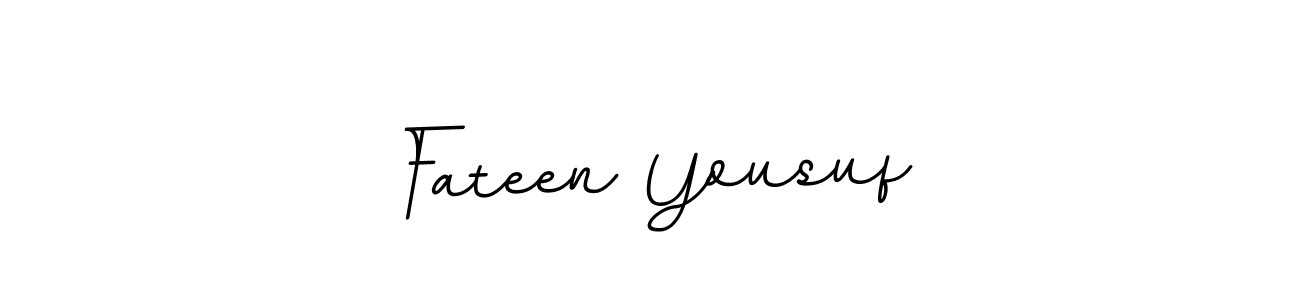 Design your own signature with our free online signature maker. With this signature software, you can create a handwritten (BallpointsItalic-DORy9) signature for name Fateen Yousuf. Fateen Yousuf signature style 11 images and pictures png