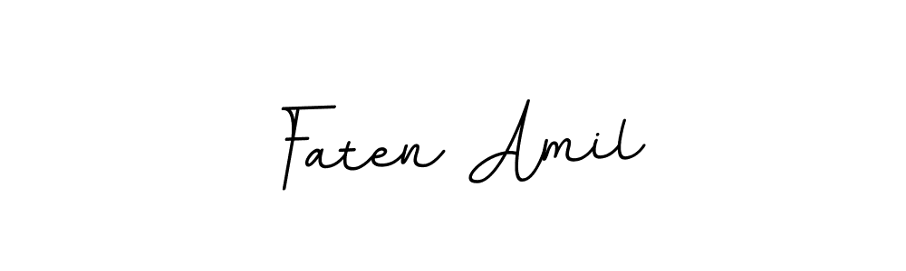 Similarly BallpointsItalic-DORy9 is the best handwritten signature design. Signature creator online .You can use it as an online autograph creator for name Faten Amil. Faten Amil signature style 11 images and pictures png