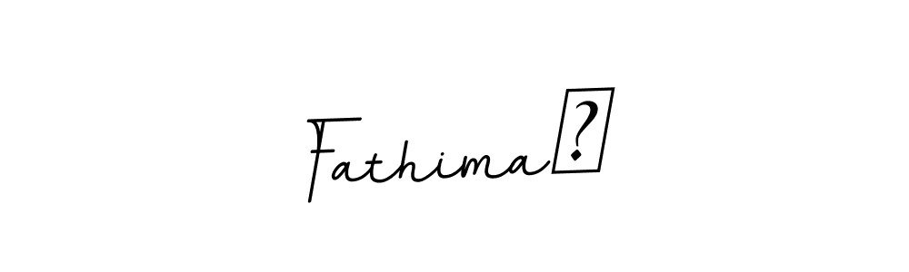 Create a beautiful signature design for name Fathima￼. With this signature (BallpointsItalic-DORy9) fonts, you can make a handwritten signature for free. Fathima￼ signature style 11 images and pictures png