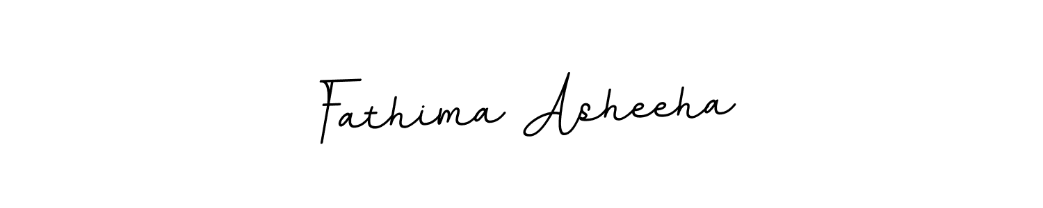 Make a beautiful signature design for name Fathima Asheeha. With this signature (BallpointsItalic-DORy9) style, you can create a handwritten signature for free. Fathima Asheeha signature style 11 images and pictures png