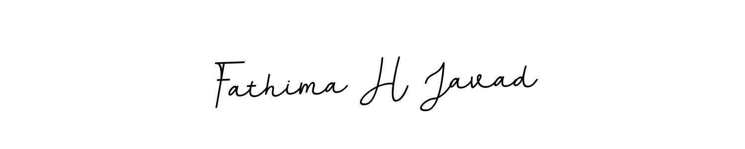 How to make Fathima H Javad name signature. Use BallpointsItalic-DORy9 style for creating short signs online. This is the latest handwritten sign. Fathima H Javad signature style 11 images and pictures png