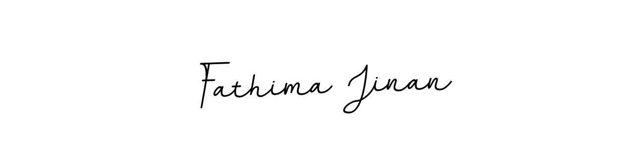 Make a beautiful signature design for name Fathima Jinan. With this signature (BallpointsItalic-DORy9) style, you can create a handwritten signature for free. Fathima Jinan signature style 11 images and pictures png