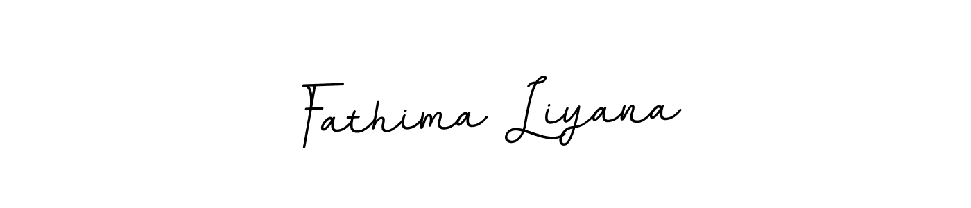 Make a beautiful signature design for name Fathima Liyana. With this signature (BallpointsItalic-DORy9) style, you can create a handwritten signature for free. Fathima Liyana signature style 11 images and pictures png