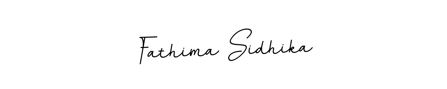 How to make Fathima Sidhika name signature. Use BallpointsItalic-DORy9 style for creating short signs online. This is the latest handwritten sign. Fathima Sidhika signature style 11 images and pictures png