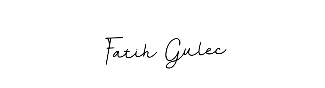Make a beautiful signature design for name Fatih Gulec. With this signature (BallpointsItalic-DORy9) style, you can create a handwritten signature for free. Fatih Gulec signature style 11 images and pictures png