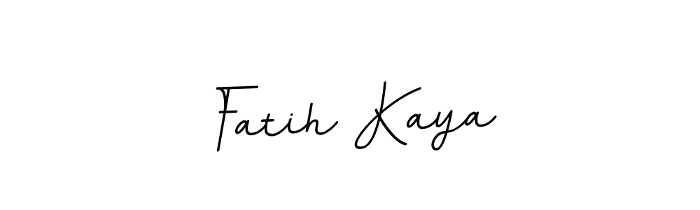 Design your own signature with our free online signature maker. With this signature software, you can create a handwritten (BallpointsItalic-DORy9) signature for name Fatih Kaya. Fatih Kaya signature style 11 images and pictures png