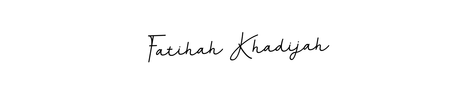 This is the best signature style for the Fatihah Khadijah name. Also you like these signature font (BallpointsItalic-DORy9). Mix name signature. Fatihah Khadijah signature style 11 images and pictures png