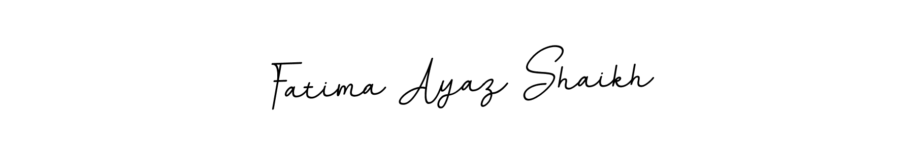 Make a beautiful signature design for name Fatima Ayaz Shaikh. With this signature (BallpointsItalic-DORy9) style, you can create a handwritten signature for free. Fatima Ayaz Shaikh signature style 11 images and pictures png
