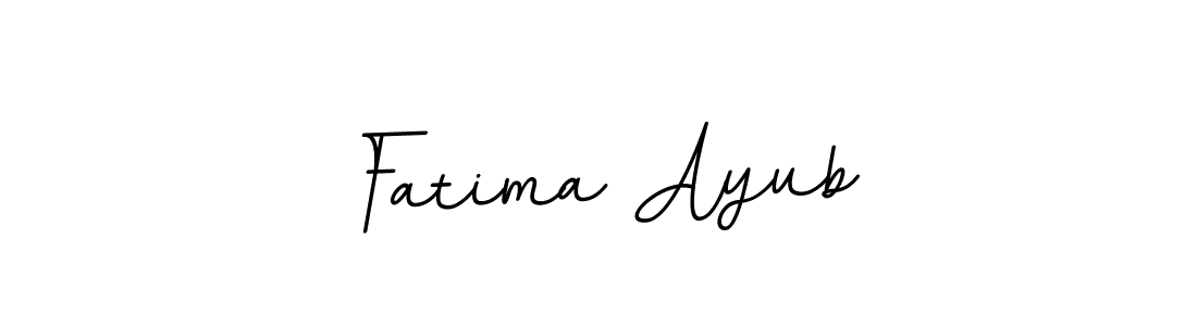 You should practise on your own different ways (BallpointsItalic-DORy9) to write your name (Fatima Ayub) in signature. don't let someone else do it for you. Fatima Ayub signature style 11 images and pictures png