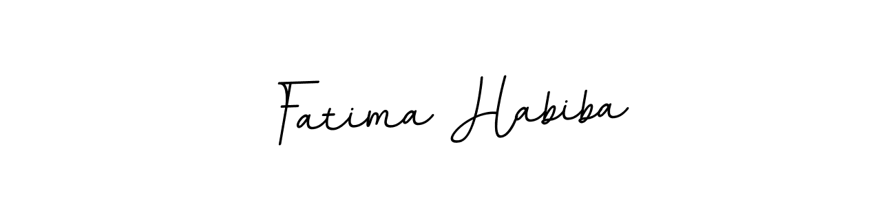 How to make Fatima Habiba name signature. Use BallpointsItalic-DORy9 style for creating short signs online. This is the latest handwritten sign. Fatima Habiba signature style 11 images and pictures png