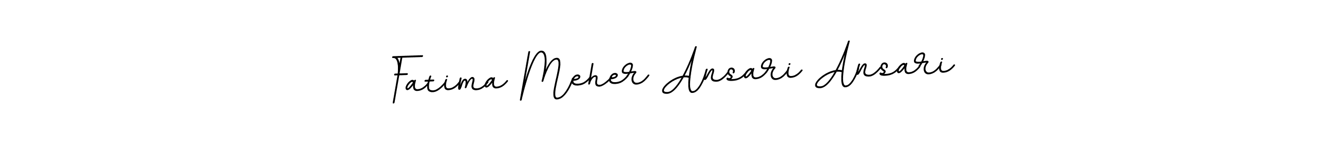 Fatima Meher Ansari Ansari stylish signature style. Best Handwritten Sign (BallpointsItalic-DORy9) for my name. Handwritten Signature Collection Ideas for my name Fatima Meher Ansari Ansari. Fatima Meher Ansari Ansari signature style 11 images and pictures png