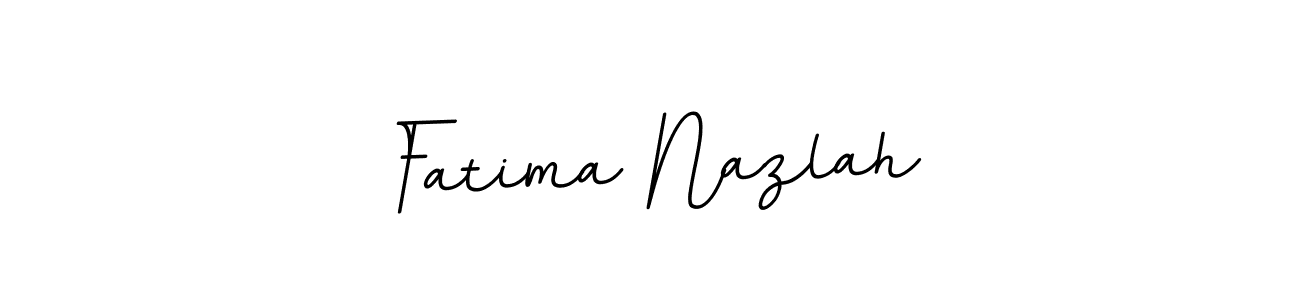 Fatima Nazlah stylish signature style. Best Handwritten Sign (BallpointsItalic-DORy9) for my name. Handwritten Signature Collection Ideas for my name Fatima Nazlah. Fatima Nazlah signature style 11 images and pictures png