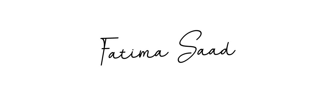 This is the best signature style for the Fatima Saad name. Also you like these signature font (BallpointsItalic-DORy9). Mix name signature. Fatima Saad signature style 11 images and pictures png
