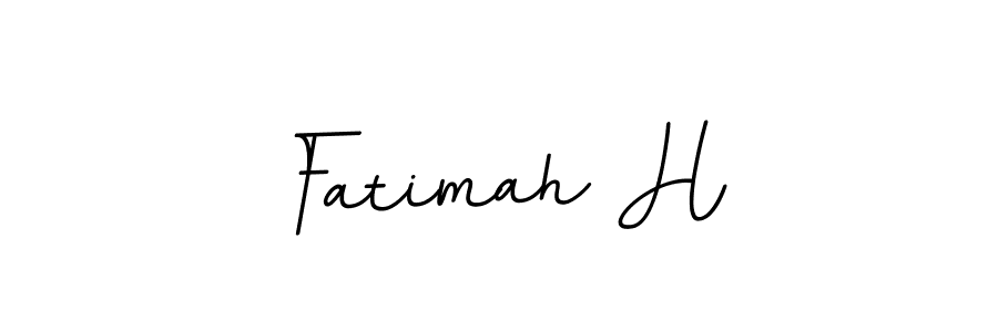 Design your own signature with our free online signature maker. With this signature software, you can create a handwritten (BallpointsItalic-DORy9) signature for name Fatimah H. Fatimah H signature style 11 images and pictures png