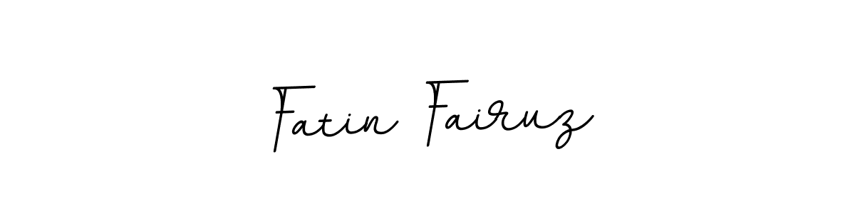 It looks lik you need a new signature style for name Fatin Fairuz. Design unique handwritten (BallpointsItalic-DORy9) signature with our free signature maker in just a few clicks. Fatin Fairuz signature style 11 images and pictures png