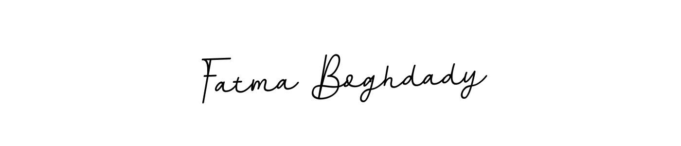 The best way (BallpointsItalic-DORy9) to make a short signature is to pick only two or three words in your name. The name Fatma Boghdady include a total of six letters. For converting this name. Fatma Boghdady signature style 11 images and pictures png