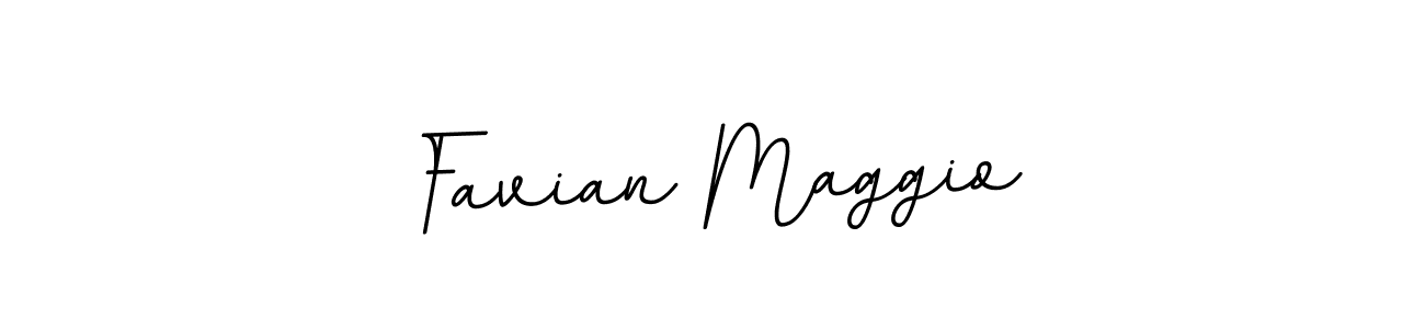 Use a signature maker to create a handwritten signature online. With this signature software, you can design (BallpointsItalic-DORy9) your own signature for name Favian Maggio. Favian Maggio signature style 11 images and pictures png