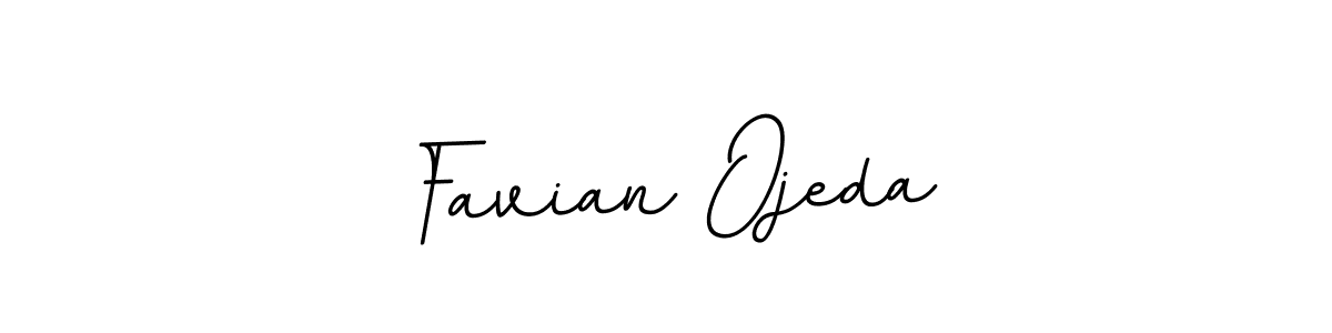 How to make Favian Ojeda name signature. Use BallpointsItalic-DORy9 style for creating short signs online. This is the latest handwritten sign. Favian Ojeda signature style 11 images and pictures png