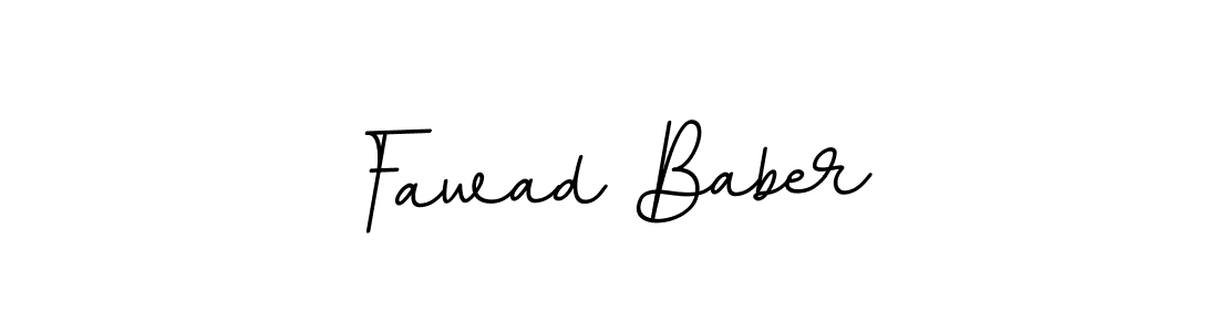 Use a signature maker to create a handwritten signature online. With this signature software, you can design (BallpointsItalic-DORy9) your own signature for name Fawad Baber. Fawad Baber signature style 11 images and pictures png