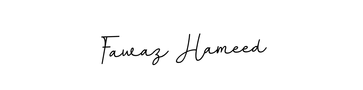 Use a signature maker to create a handwritten signature online. With this signature software, you can design (BallpointsItalic-DORy9) your own signature for name Fawaz Hameed. Fawaz Hameed signature style 11 images and pictures png