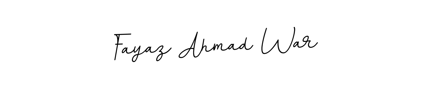 Fayaz Ahmad War stylish signature style. Best Handwritten Sign (BallpointsItalic-DORy9) for my name. Handwritten Signature Collection Ideas for my name Fayaz Ahmad War. Fayaz Ahmad War signature style 11 images and pictures png