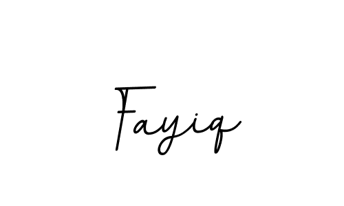 Design your own signature with our free online signature maker. With this signature software, you can create a handwritten (BallpointsItalic-DORy9) signature for name Fayiq. Fayiq signature style 11 images and pictures png