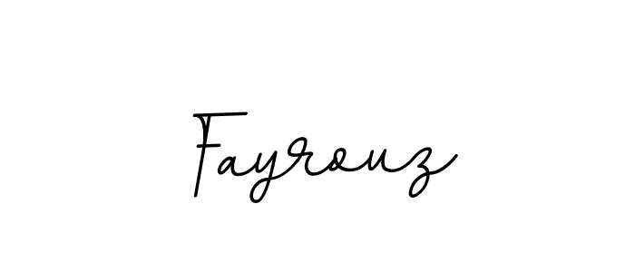 It looks lik you need a new signature style for name Fayrouz. Design unique handwritten (BallpointsItalic-DORy9) signature with our free signature maker in just a few clicks. Fayrouz signature style 11 images and pictures png