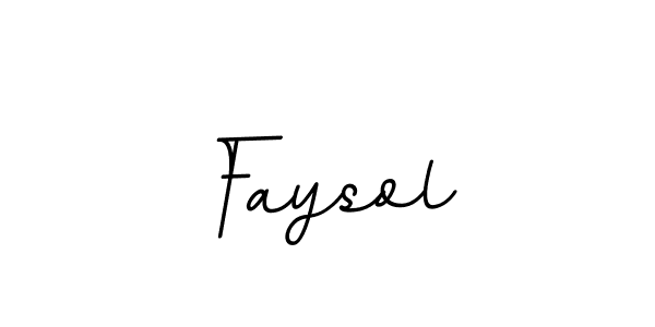 Design your own signature with our free online signature maker. With this signature software, you can create a handwritten (BallpointsItalic-DORy9) signature for name Faysol. Faysol signature style 11 images and pictures png