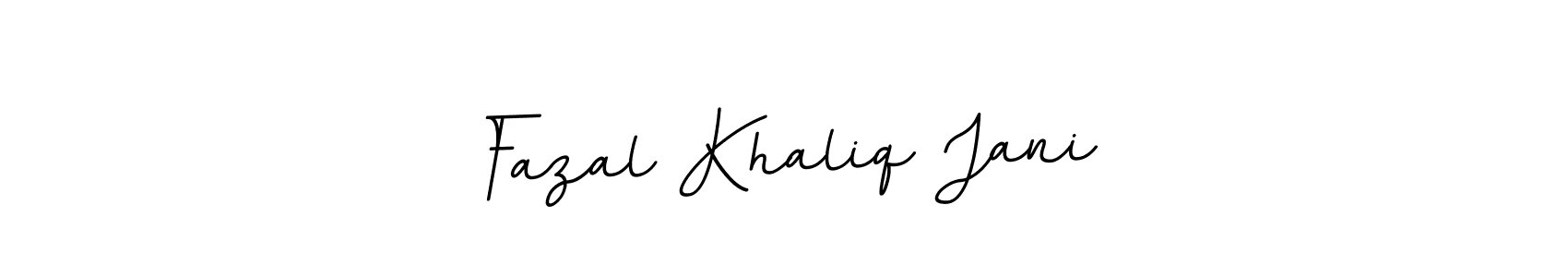How to make Fazal Khaliq Jani name signature. Use BallpointsItalic-DORy9 style for creating short signs online. This is the latest handwritten sign. Fazal Khaliq Jani signature style 11 images and pictures png