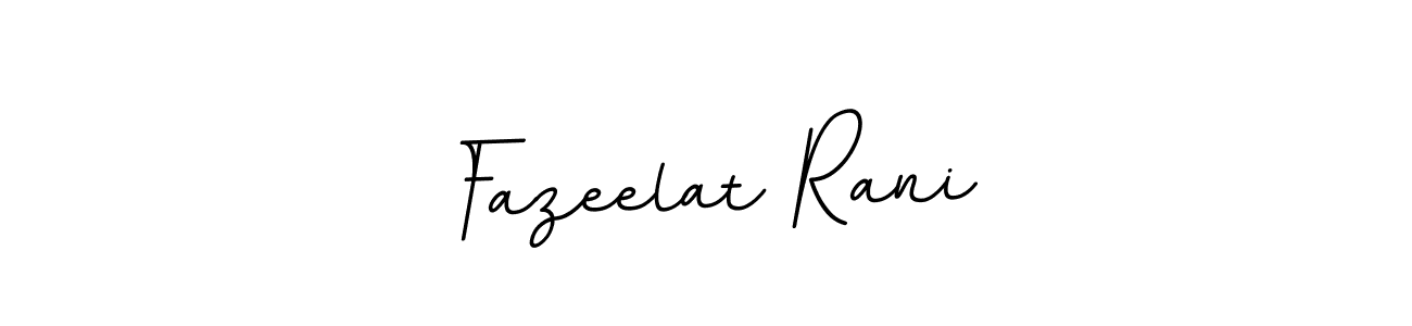 Use a signature maker to create a handwritten signature online. With this signature software, you can design (BallpointsItalic-DORy9) your own signature for name Fazeelat Rani. Fazeelat Rani signature style 11 images and pictures png