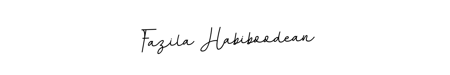 Also we have Fazila Habiboodean name is the best signature style. Create professional handwritten signature collection using BallpointsItalic-DORy9 autograph style. Fazila Habiboodean signature style 11 images and pictures png