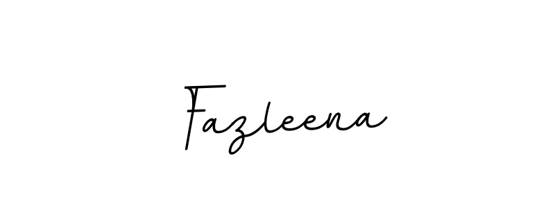 Use a signature maker to create a handwritten signature online. With this signature software, you can design (BallpointsItalic-DORy9) your own signature for name Fazleena. Fazleena signature style 11 images and pictures png