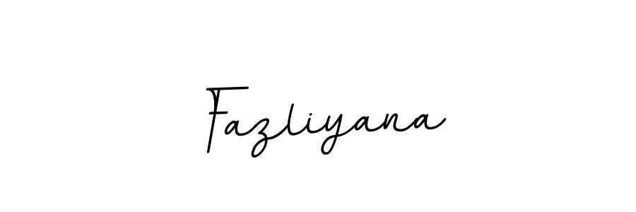 Create a beautiful signature design for name Fazliyana. With this signature (BallpointsItalic-DORy9) fonts, you can make a handwritten signature for free. Fazliyana signature style 11 images and pictures png