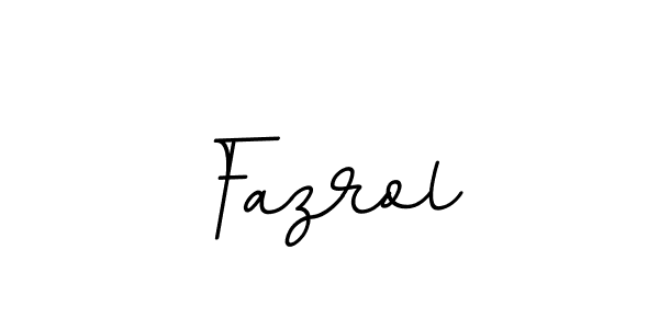 How to make Fazrol name signature. Use BallpointsItalic-DORy9 style for creating short signs online. This is the latest handwritten sign. Fazrol signature style 11 images and pictures png