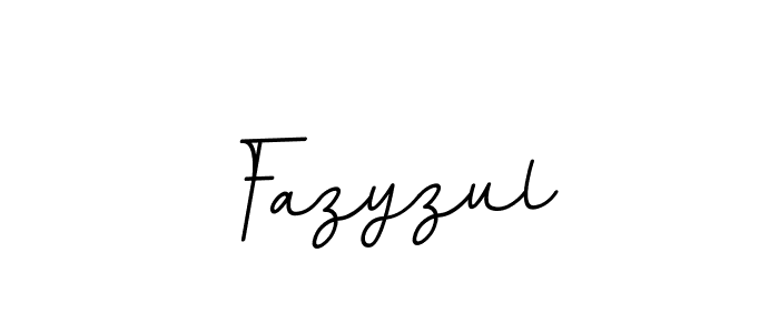 How to make Fazyzul name signature. Use BallpointsItalic-DORy9 style for creating short signs online. This is the latest handwritten sign. Fazyzul signature style 11 images and pictures png