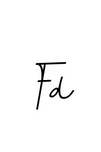 Design your own signature with our free online signature maker. With this signature software, you can create a handwritten (BallpointsItalic-DORy9) signature for name Fd. Fd signature style 11 images and pictures png