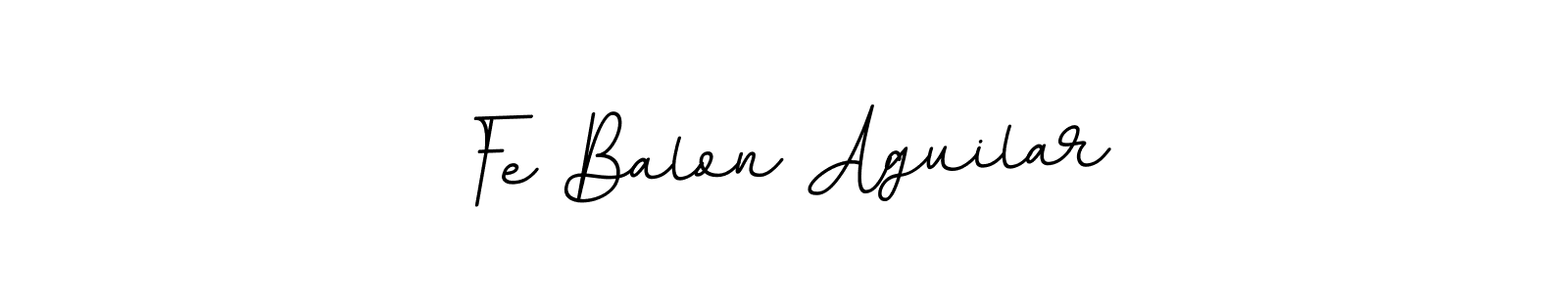Fe Balon Aguilar stylish signature style. Best Handwritten Sign (BallpointsItalic-DORy9) for my name. Handwritten Signature Collection Ideas for my name Fe Balon Aguilar. Fe Balon Aguilar signature style 11 images and pictures png