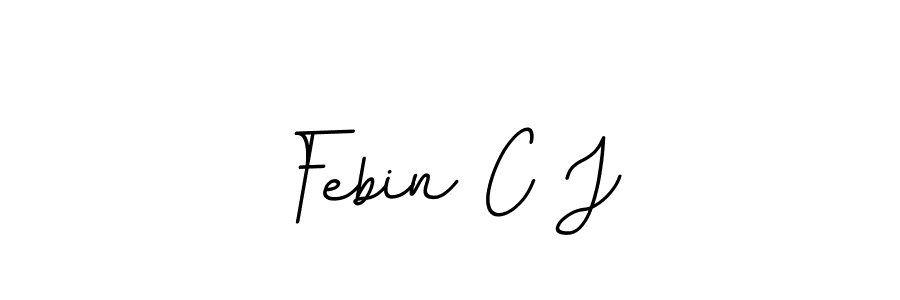 Also we have Febin C J name is the best signature style. Create professional handwritten signature collection using BallpointsItalic-DORy9 autograph style. Febin C J signature style 11 images and pictures png