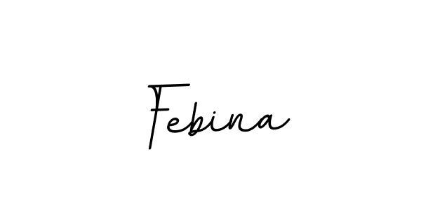 Create a beautiful signature design for name Febina. With this signature (BallpointsItalic-DORy9) fonts, you can make a handwritten signature for free. Febina signature style 11 images and pictures png