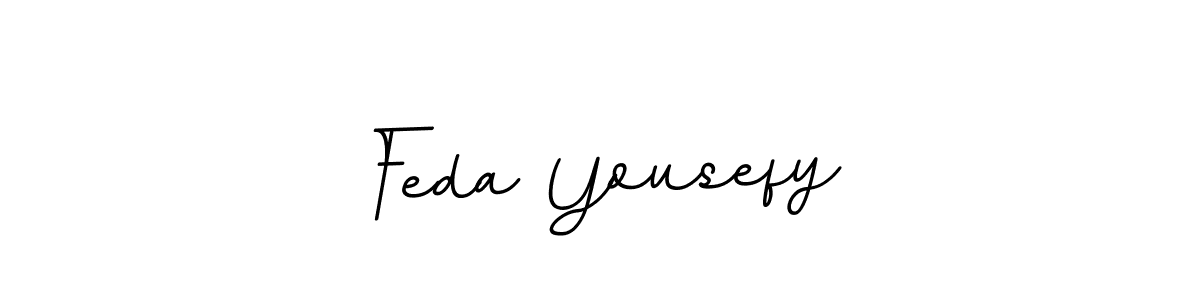 Design your own signature with our free online signature maker. With this signature software, you can create a handwritten (BallpointsItalic-DORy9) signature for name Feda Yousefy. Feda Yousefy signature style 11 images and pictures png